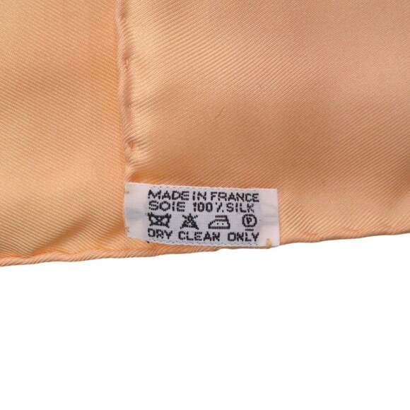 HERMES Orange Silk Scarf - Picture 4 of 5